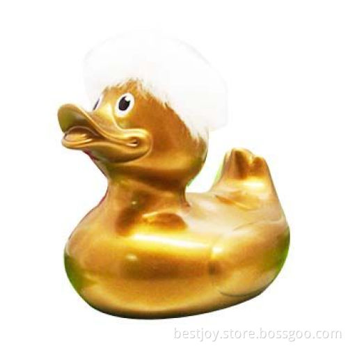 Golden Bath Rubber Duck, Made of PVC Material, RoHS Mark